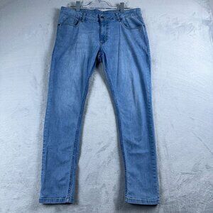 Nuon Skinny Jeans Denim Stretch Light Wash Five Design Pockets Womens Blue SZ 34
